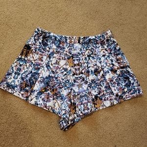 Abstract print shorts